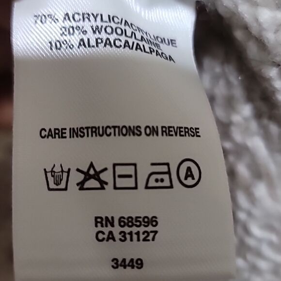 DKNYC Tan Knitted Sweater Sz Large - Picture 7 of 10